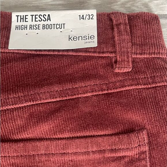 Dusty Rose Corduroy Flare Pants - Picture 6 of 9